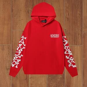 AMIRI red hooded sweatshirt